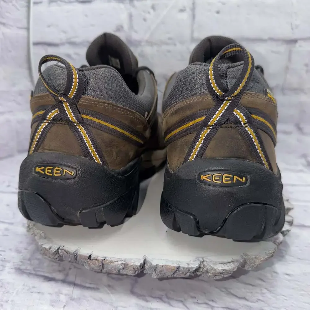 Keen Targhee II Waterproof Hiking Shoes Mens Size 14 Brown Leather